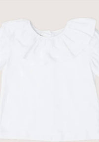 The Oaks Apparel - Girls' Larrison Dot Ruffle Collar Shirt