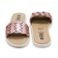 Oldsoles - Girl's Puff Leather Slides