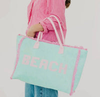 Pretty Simple - Women's Hanalei Terry Cloth Beach Tote