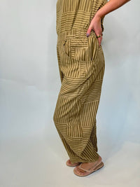 Umgee - Striped Baggy Fit Pants