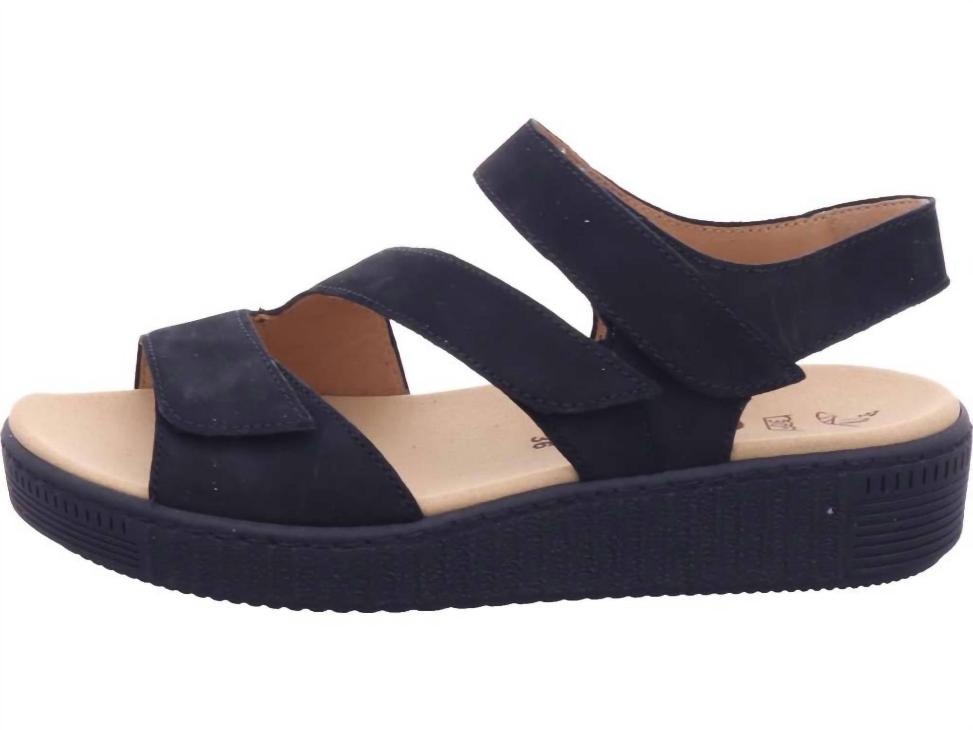 Gabor - Women’s 23.600.17 Soft Nubuck Schwarz Sandal