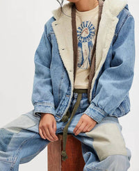 Free People - Women's Asher Cozy Denim Jacket