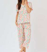 Mary Square - Cropped Pant Set