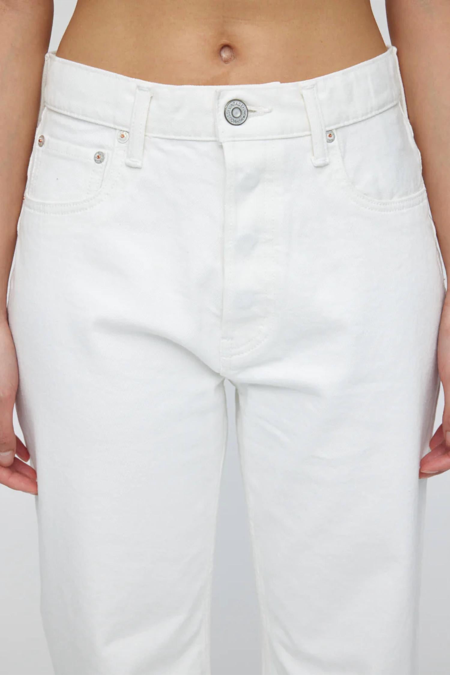 Moussy - Aurora Wide Straight Crop Jean