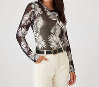 Karen Kane - Leisa Long Sleeve Mesh Shirt