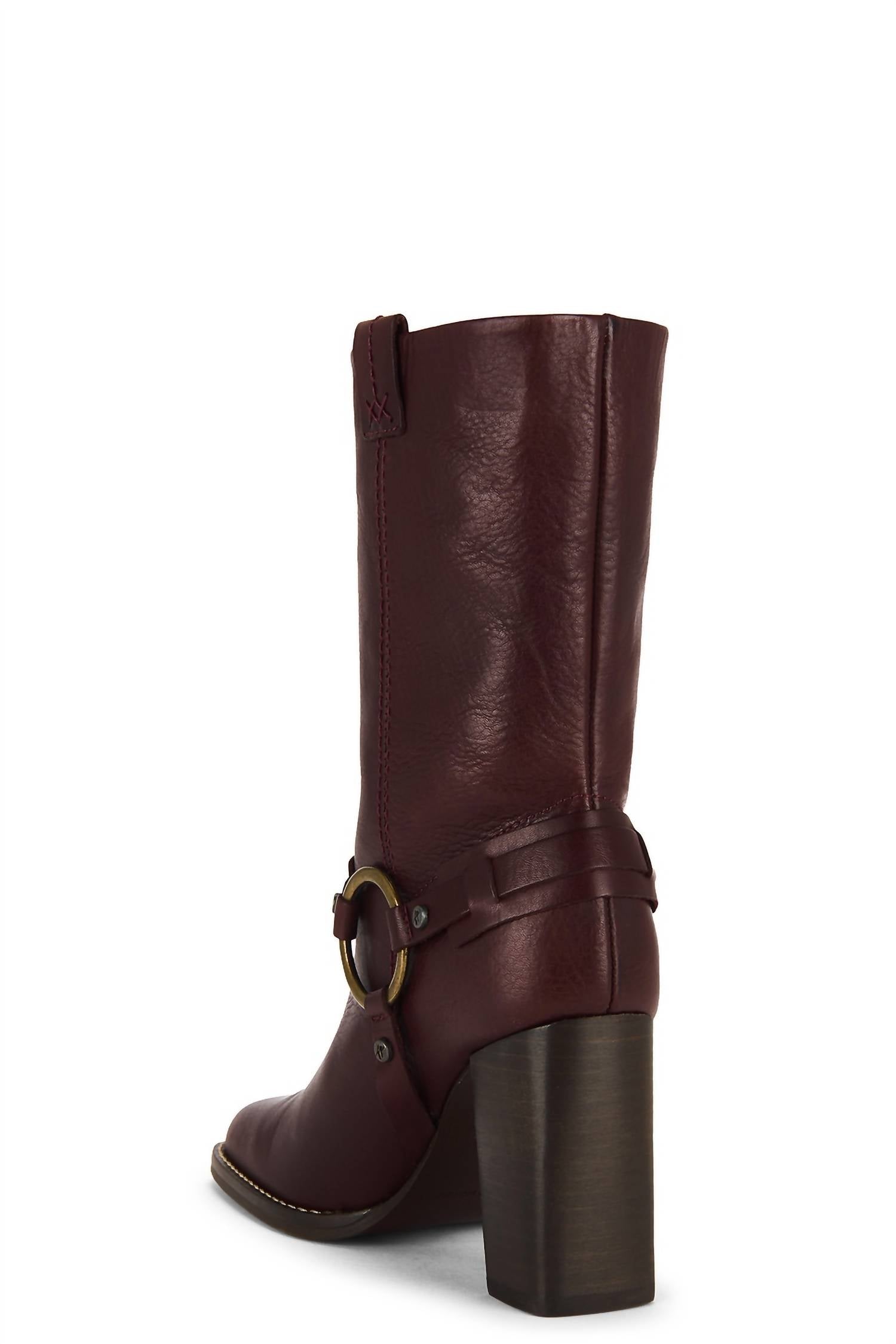 Free People Women's Hayden Boots in cabernet - women's shoe - alternate view