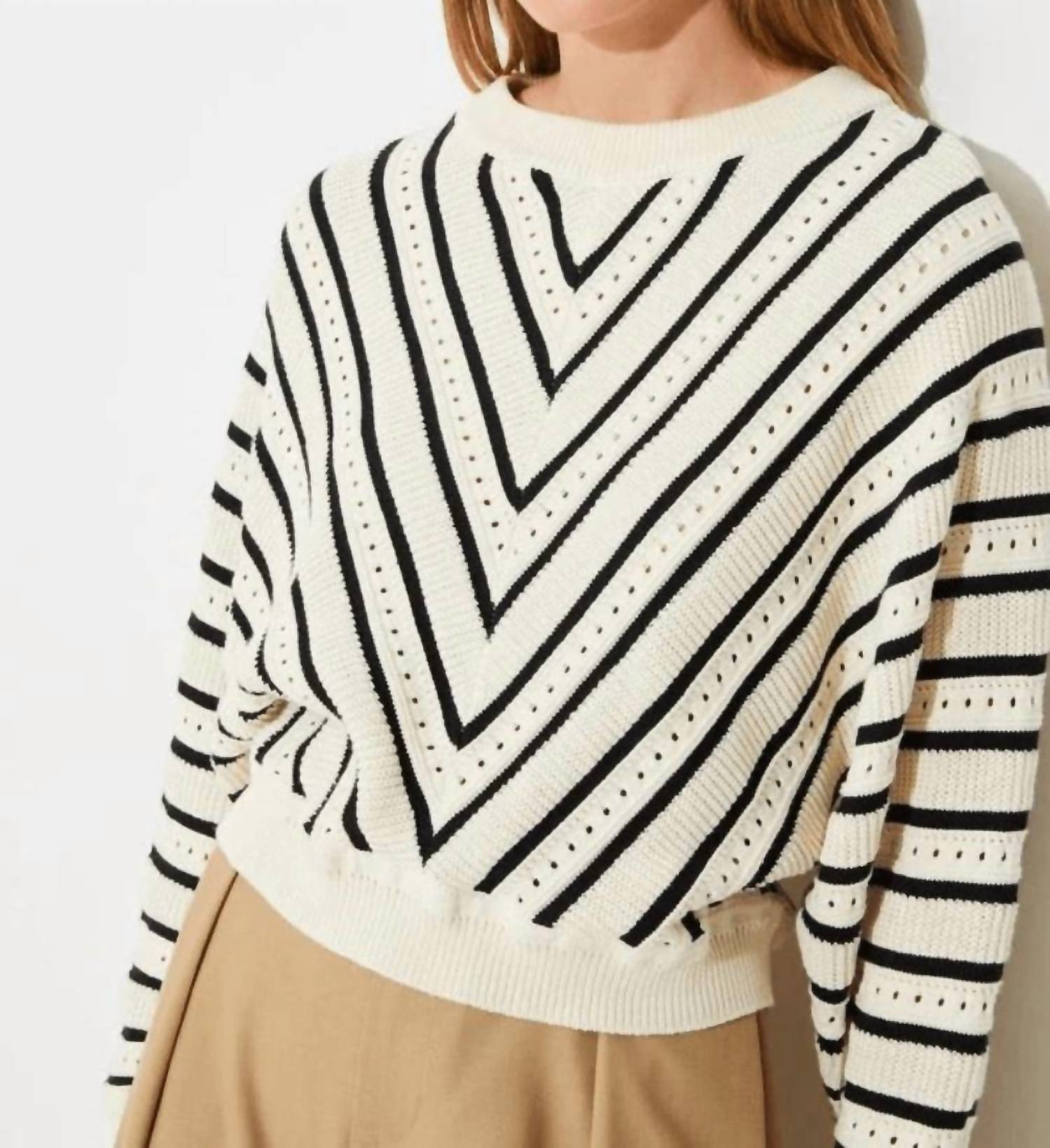Suncoo Pheana Sweater in cream - women's sweater - view 4