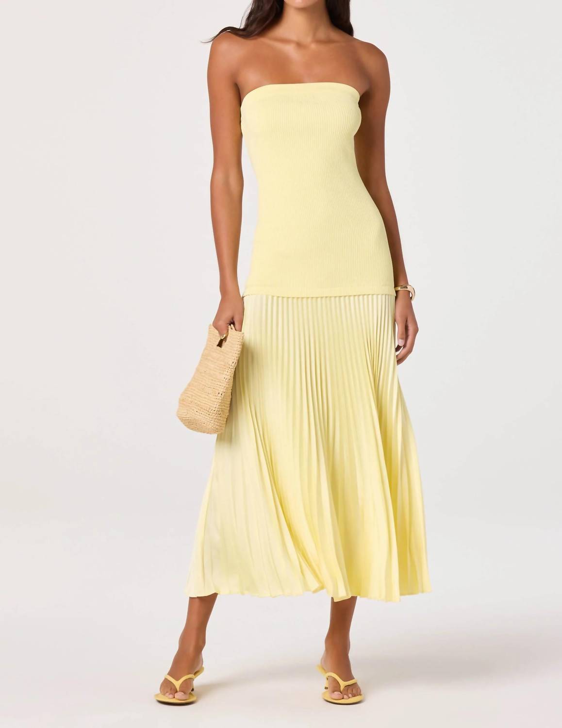 Astr - Selune Strapless Dress