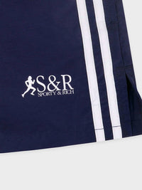 Sporty And Rich - Track Stripe Logo Shorts