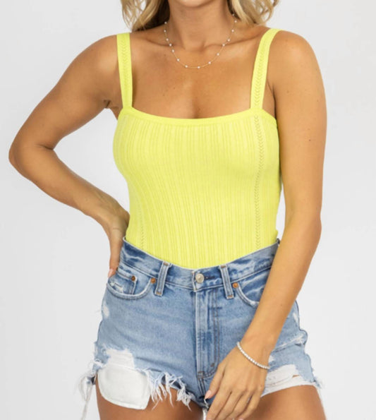 STRAIGHTNECK KNIT BODYSUIT