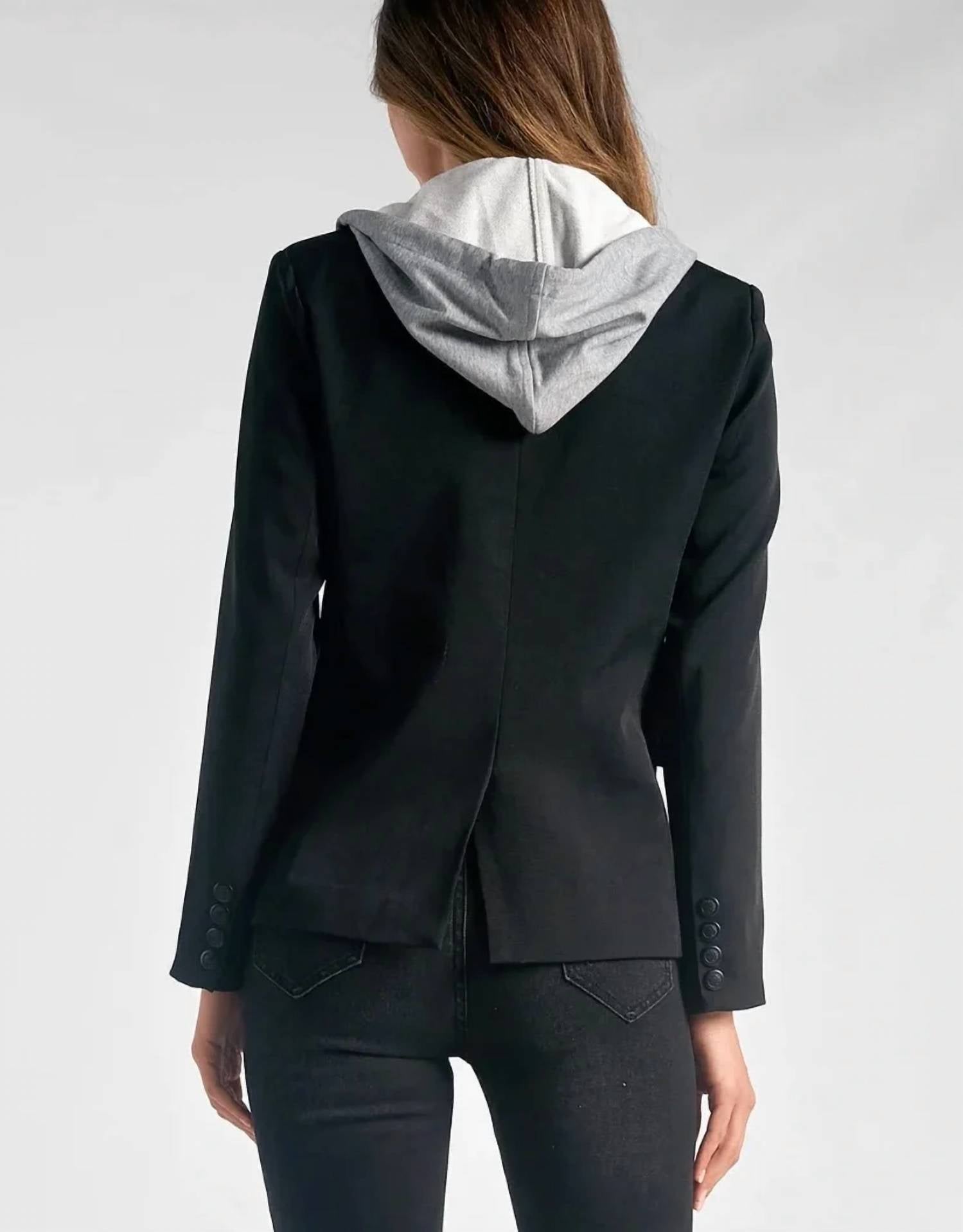Elan - Track Blazer With Grey Hoodie Insert