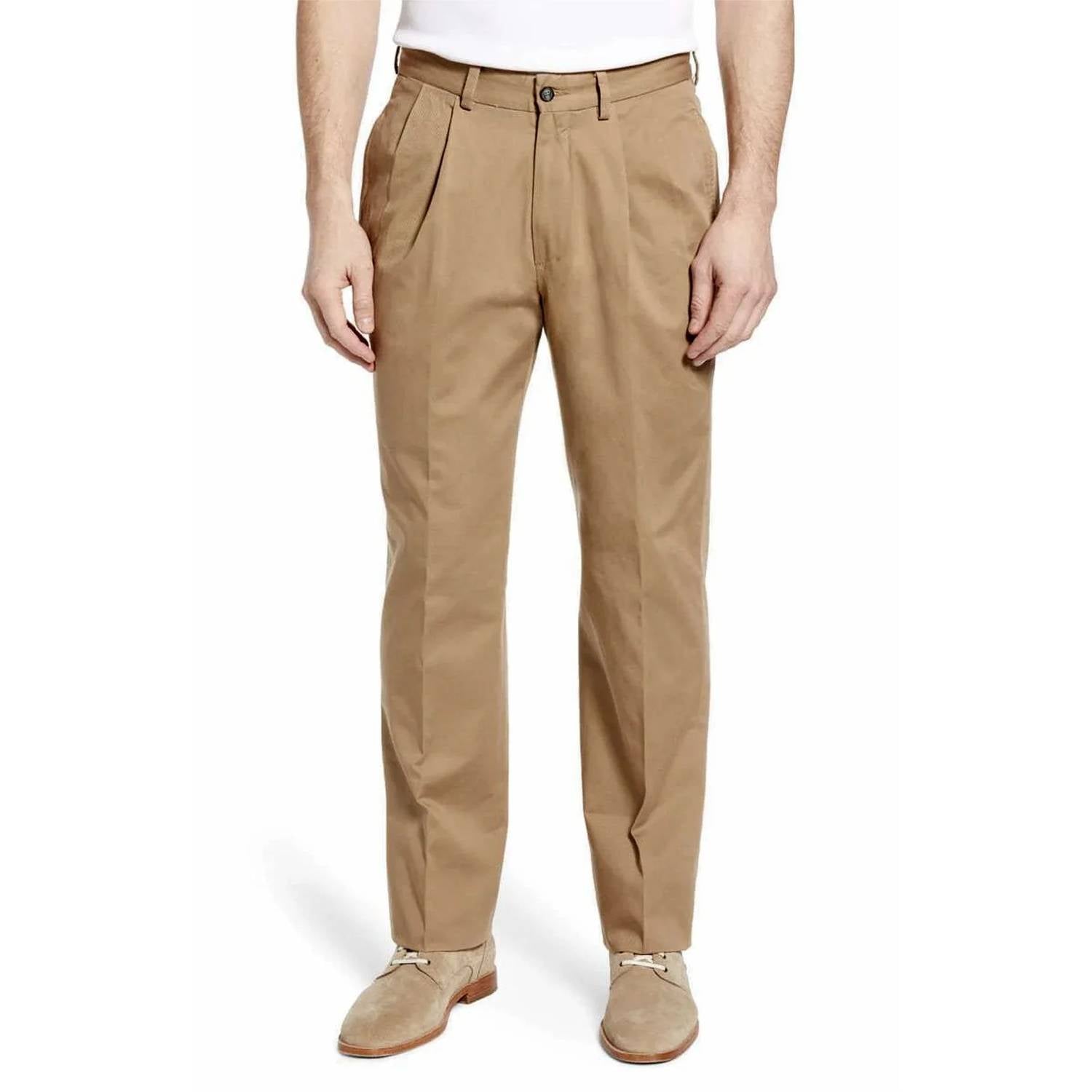 Charleston Khakis - Oak Double Reverse Pleat Washed Khaki Pant