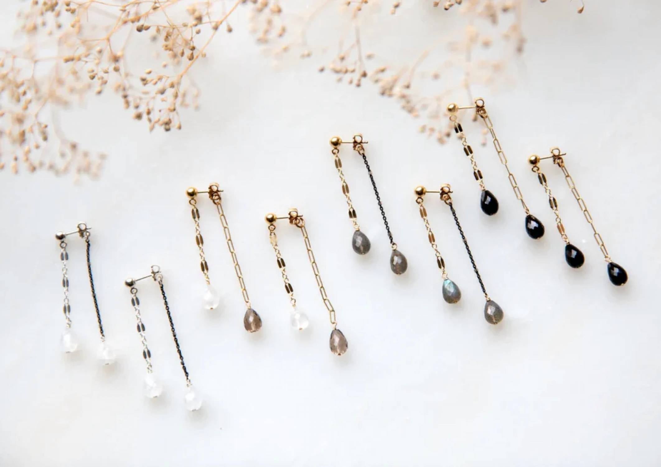 Maya Bauman - Women's Double Trouble Gem Earrings