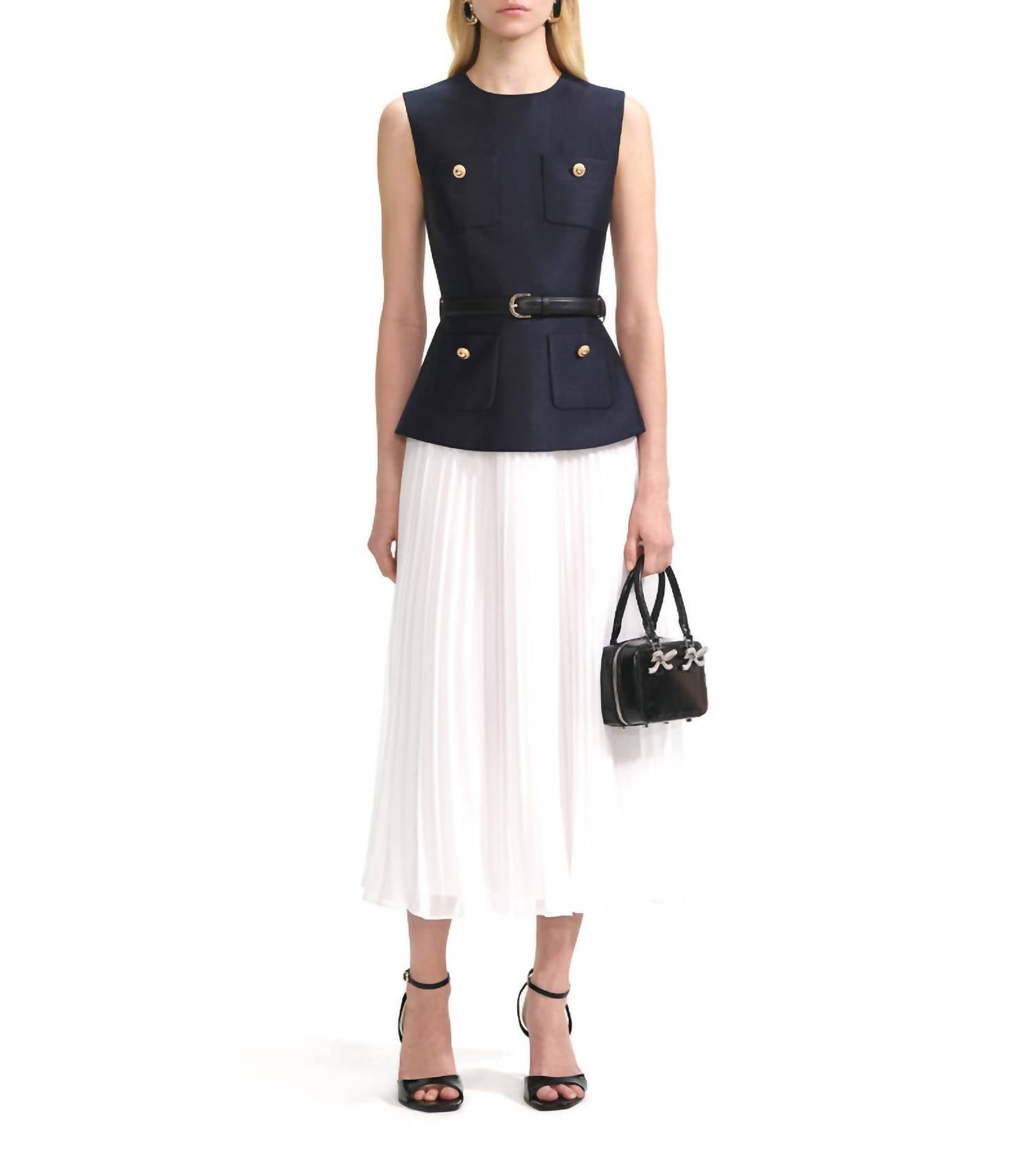 Self-Portrait - Taffeta Midi Dress