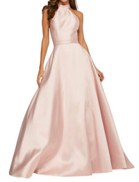 Sherri Hill - Mikado High-Neck Prom Dress