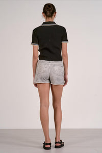 Elan - Women's Penny Knit Polo Top