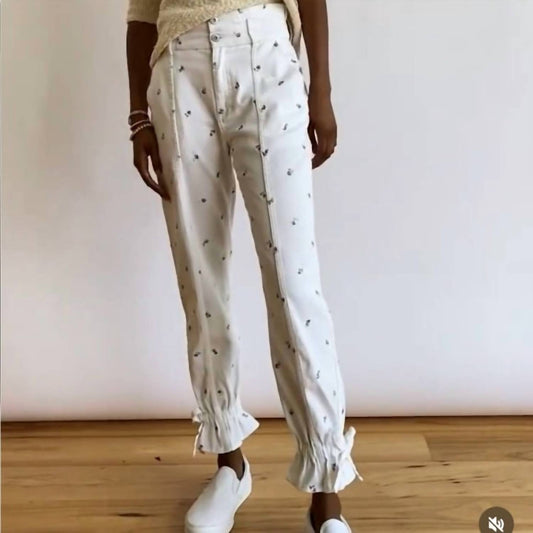 Something Navy - Sylvia Denim With Tie Pants