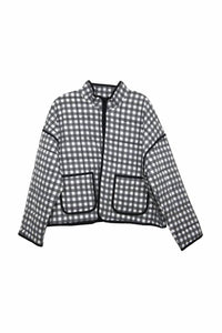 Katydid - Cameran Gingham Quilted Jacket