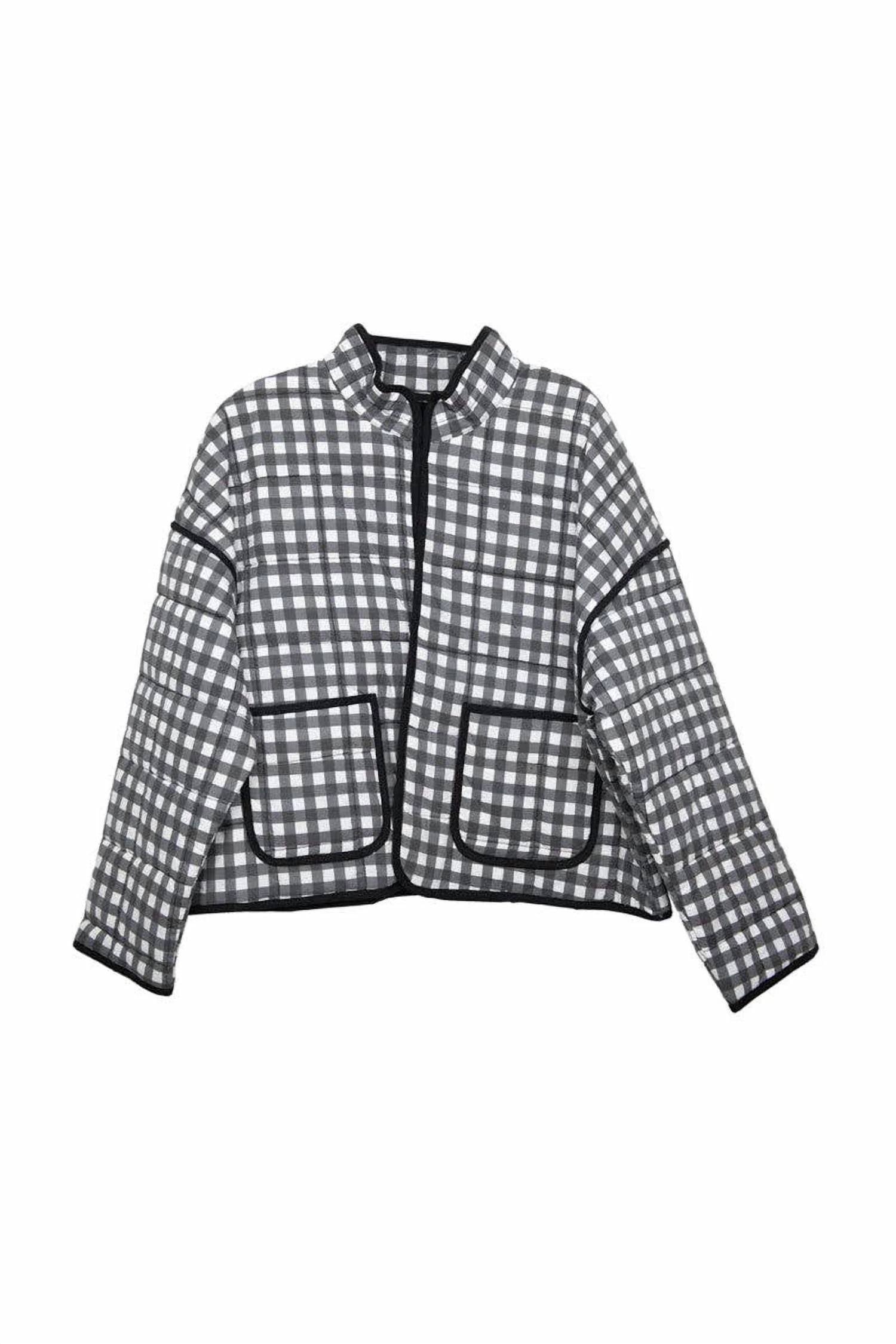 Katydid - Cameran Gingham Quilted Jacket