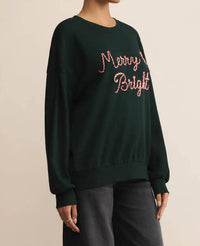 Z Supply - Candy Cane Merry and Bright Sunday Sweatshirt