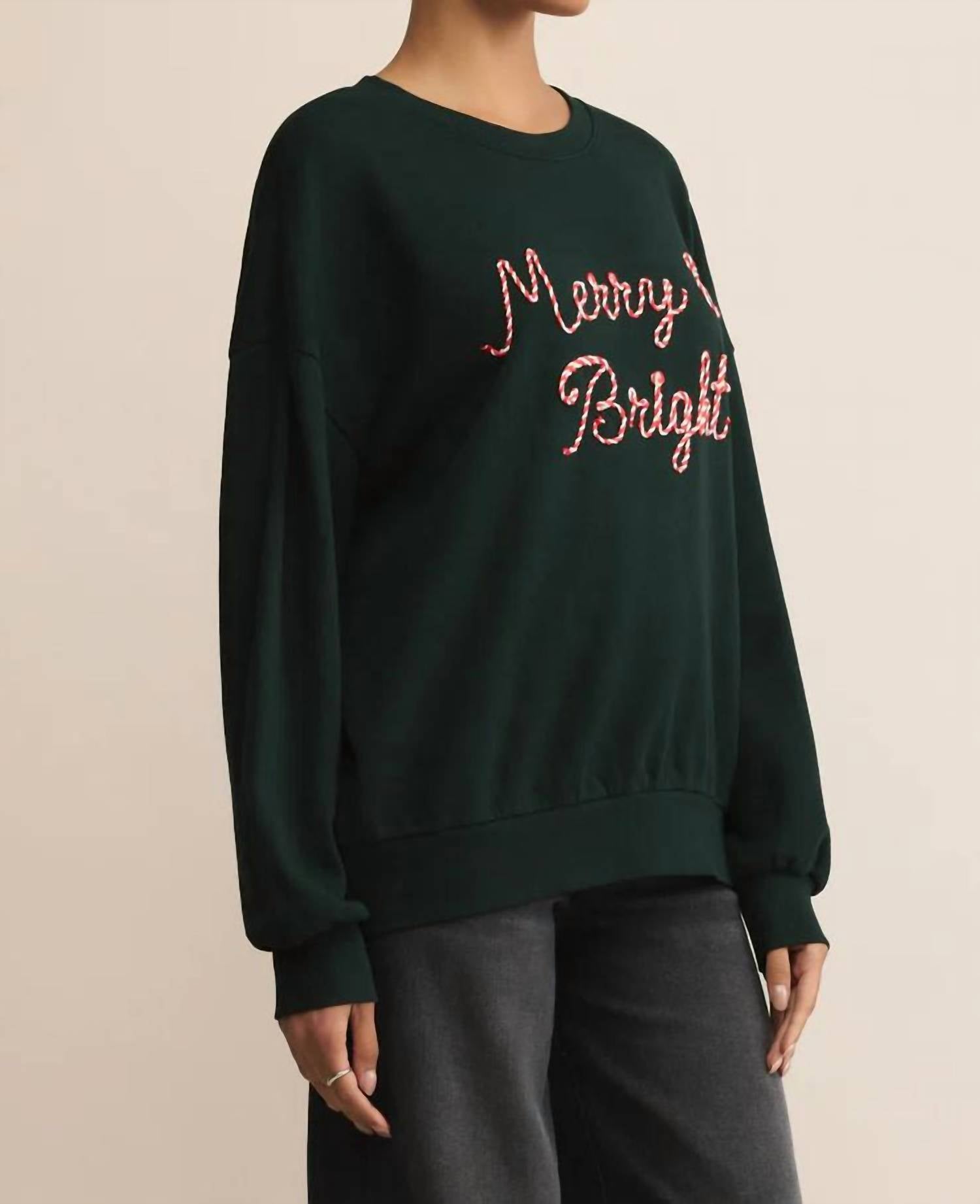 Z Supply - Candy Cane Merry and Bright Sunday Sweatshirt