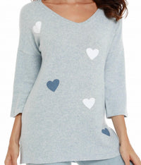 French Kyss - Gabrielle Kashmira 3/4 Sleeve V-Neck Blouse