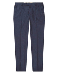 Meyer Men's Bonn Modern Fit Stretch Dress Pants in blue - men's pants - detail view