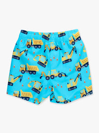 Rufflebutts - Boy's Under Construction Swim Trunks
