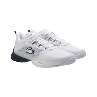 LACOSTE Men's Ag-lt23 Ultra Shoes in off white navy - men's shoe - detail view