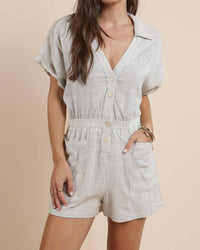 Sadie & Sage - MOJAVE BUTTONED ROMPER
