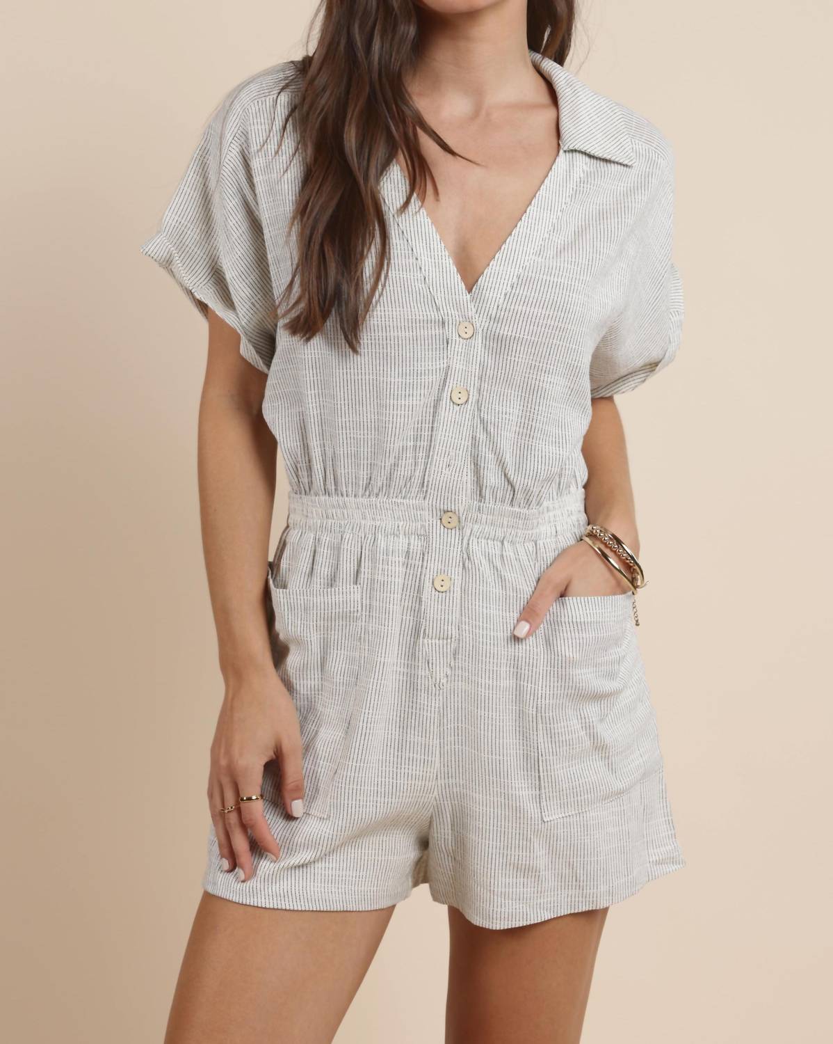 Sadie & Sage - MOJAVE BUTTONED ROMPER