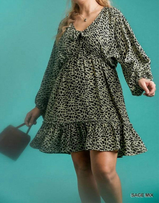 Animal Print Plus Dress