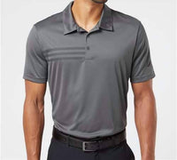 adidas Men's 3-stripes Chest Top in grey black - men's shirt