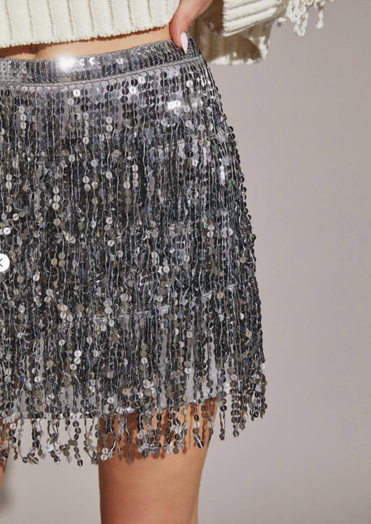 Mustard Seed - Sequin skort