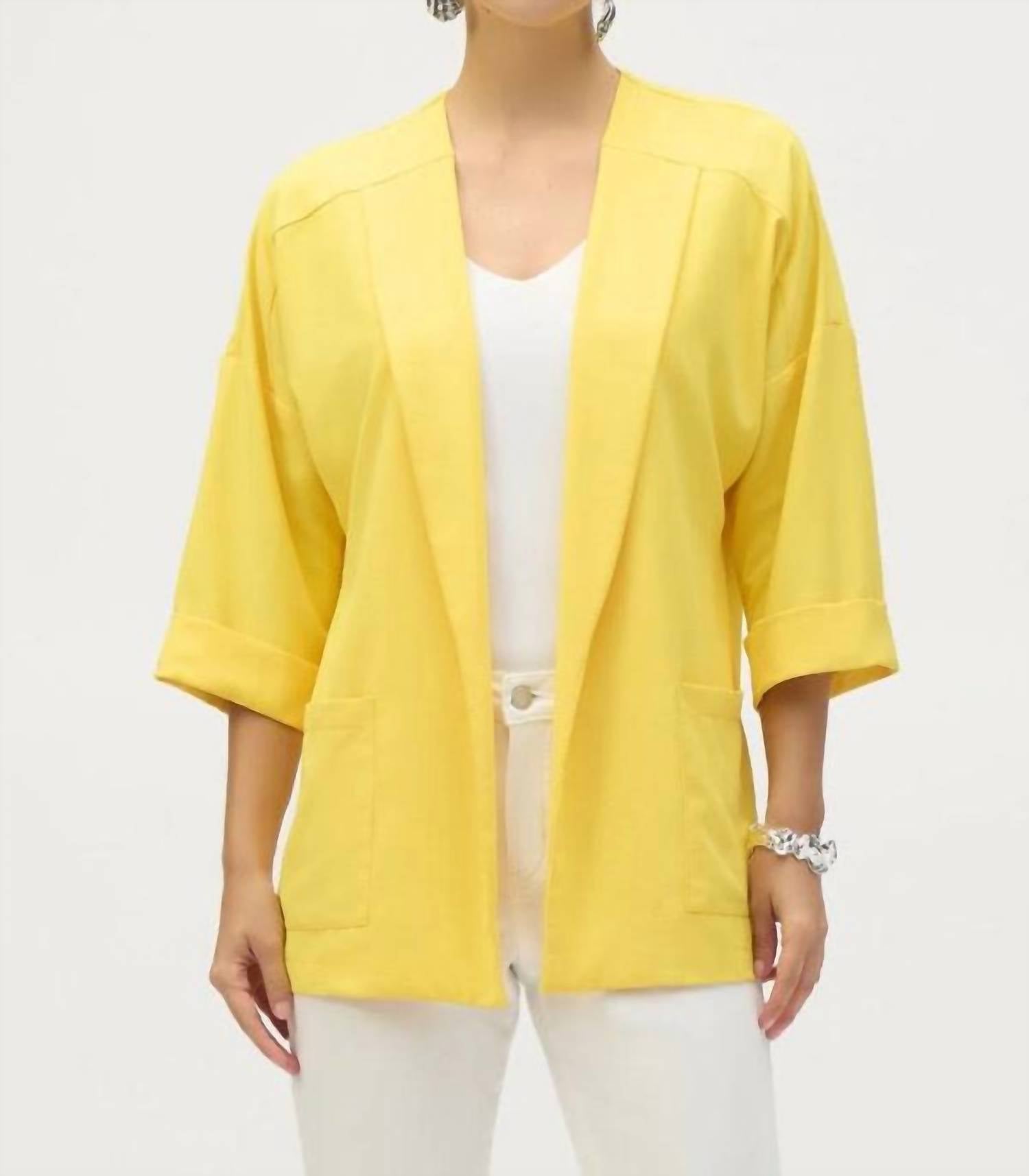Joseph Ribkoff - Open Front Relaxed Blazer Jacket