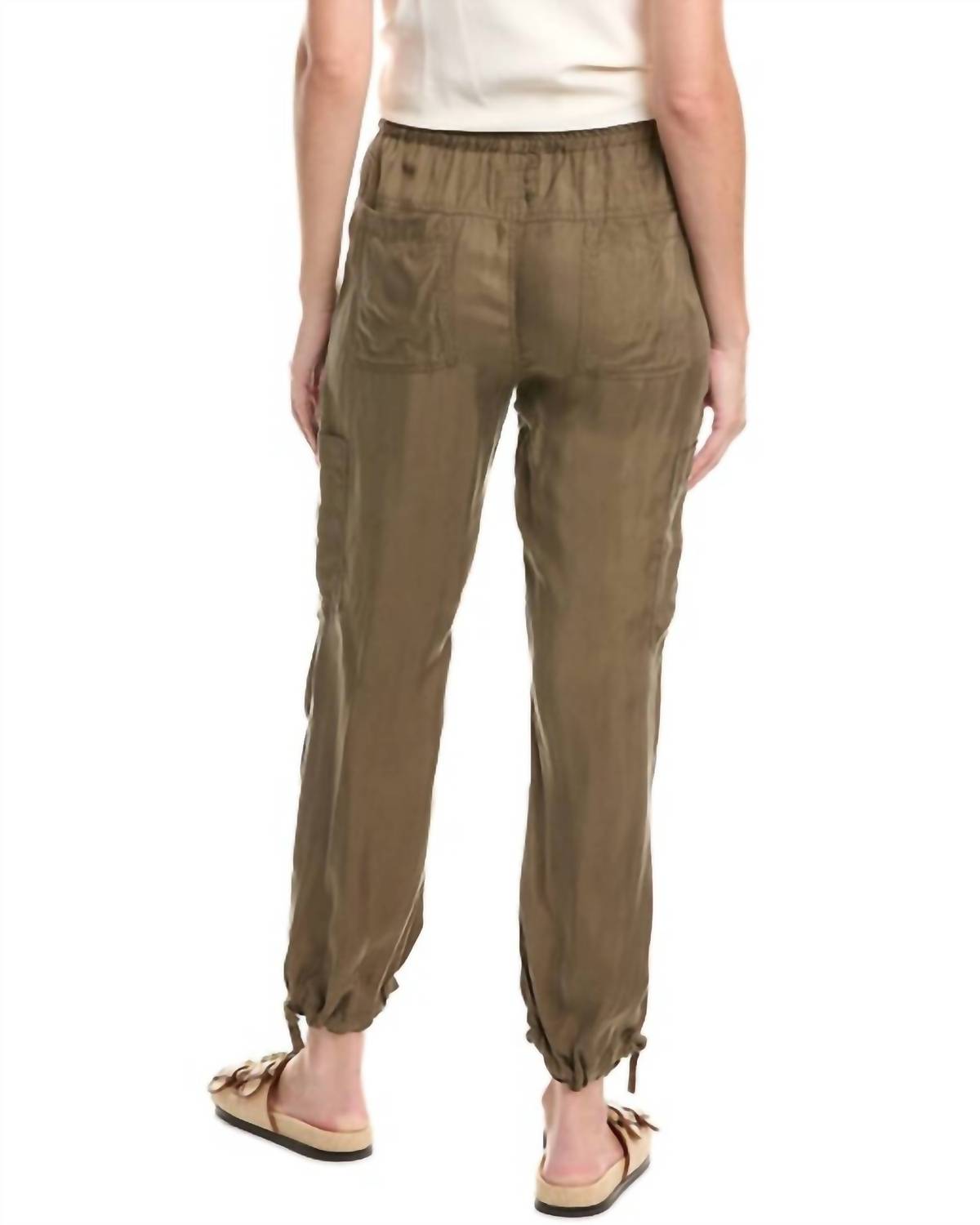 Johnny Was LEMIE PANT in vintage army - women's pants - detail view