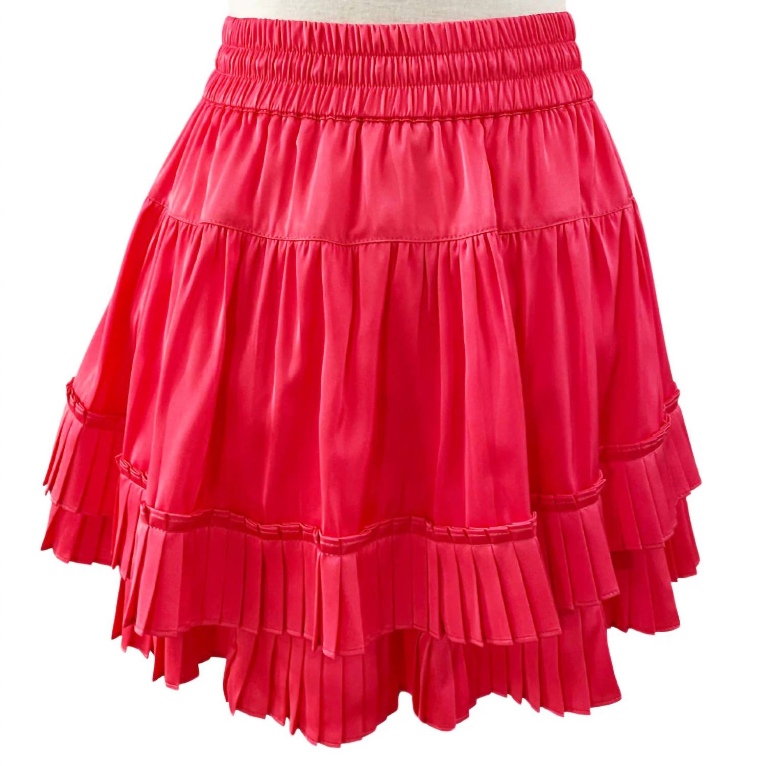 RESET by Jane Women's Sally Skort in fiery rose - women's skirt - detail view