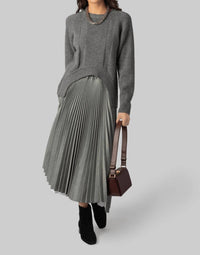 Plan C - Pleated Midi Skirt