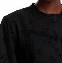 Koko + Mason - Long Sleeve Eyelet Top