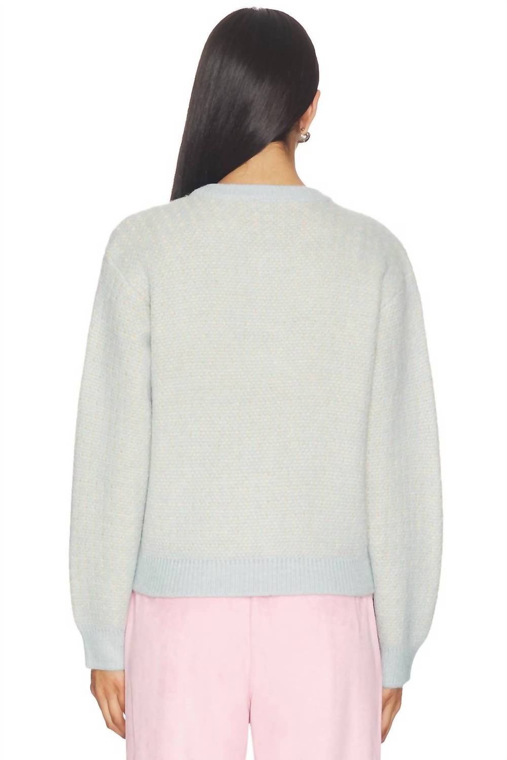 STEVE MADDEN Jena Long Sleeve Sweater Jacket in multi - women's sweater - detail view