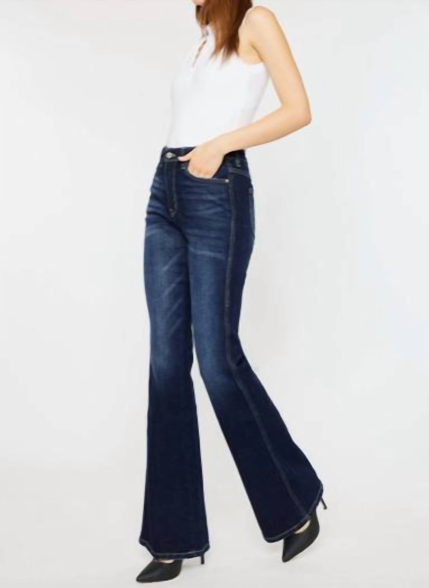 Kancan - High Rise Flare Jeans