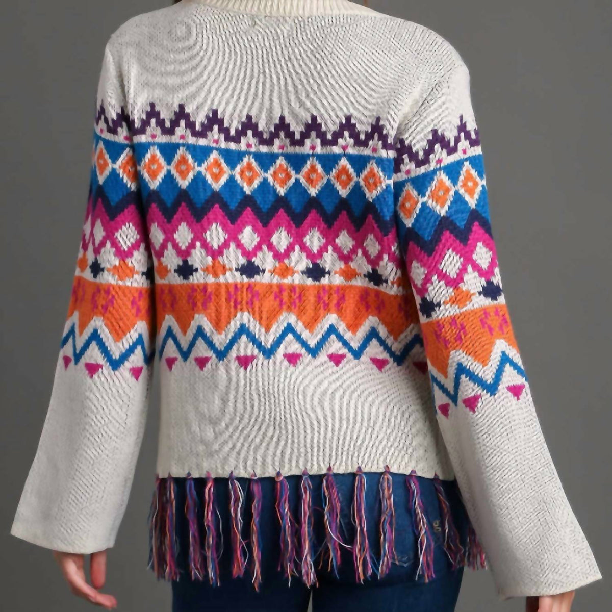 Umgee - Women's Michaela Abstract Print Sweater