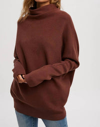 Bluivy - Slouch Neck Dolman Sleeved Pullover