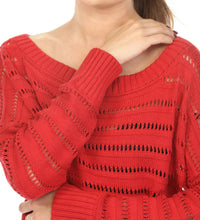 Planet By Lauren G. - Loomed Boatneck Sweater