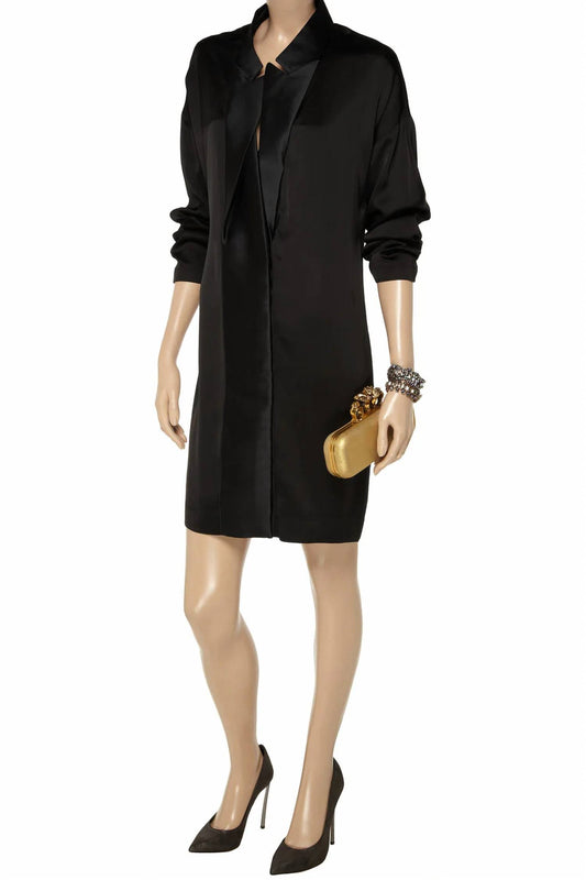 Stella Mccartney - Satin Tuxedo Dress