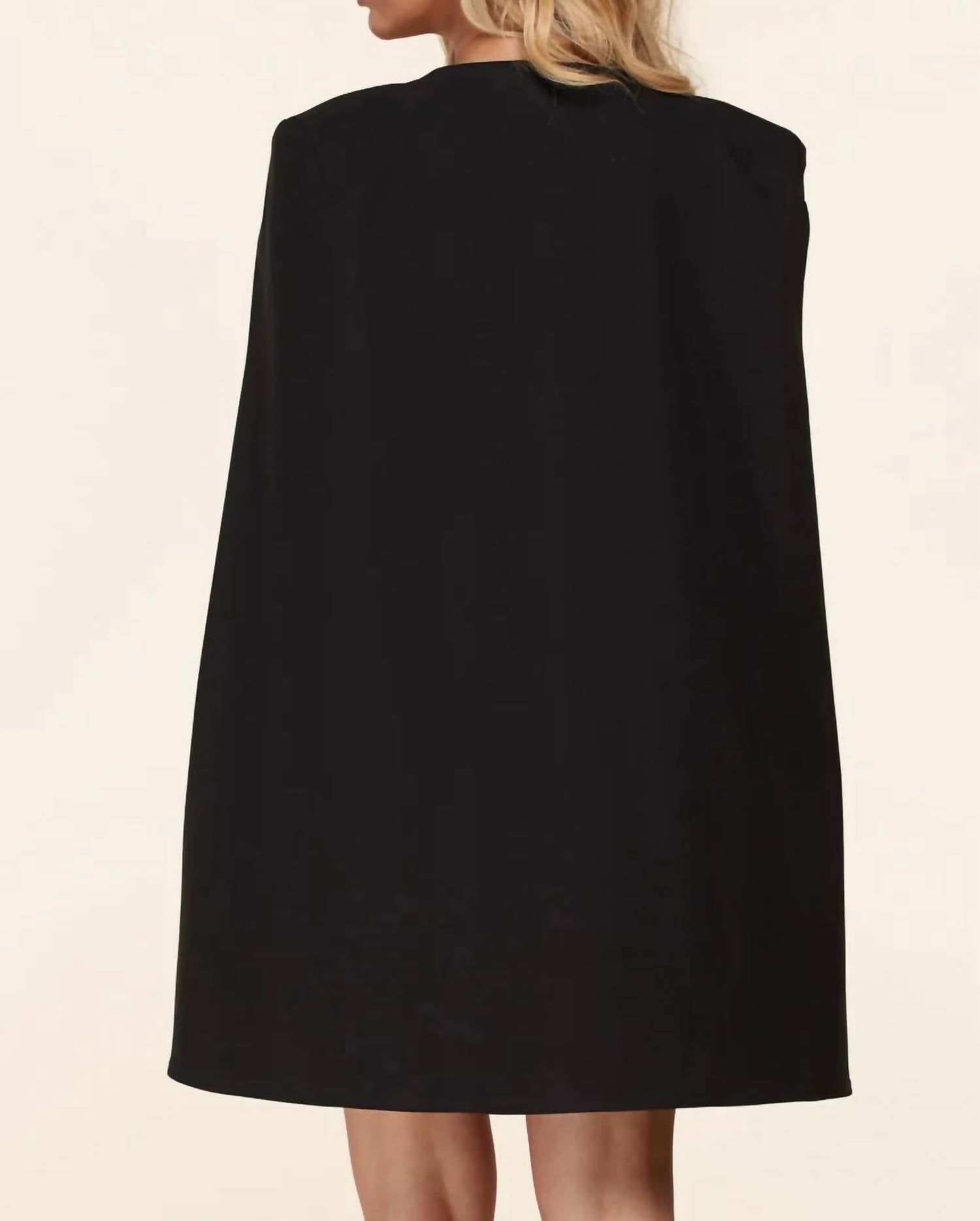 L'Atiste - Structured Cape Mini Dress