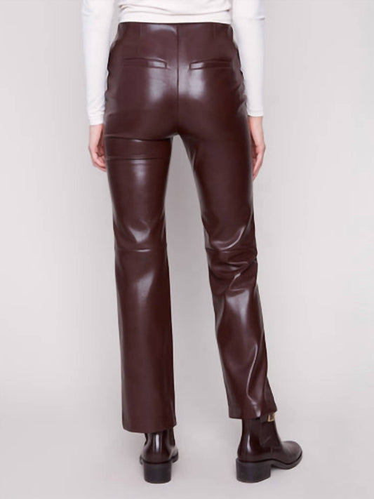 Charlie B - Faux Leather Pull-on Pants