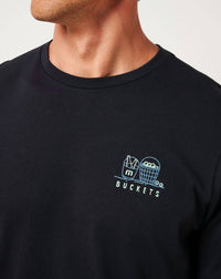 TravisMathew Lost Buckets Short Sleeve Tee in black 1 - men's t-shirt - view 5