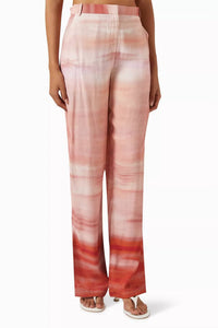 HEMANT & NANDITA Printed Straight Leg Pants in multi - women's pants