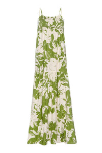 Misa Los Angeles Carmela Dress in green goddess poplin - women's dress - view 4